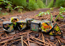 Chessex - Brush - Deep Forest/Gold Polyhedral 7-Dice Set (CHX24405)