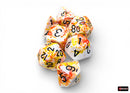 Chessex - Brush - Sunrise/Black Polyhedral 7-Dice Set (CHX24403)