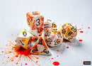 Chessex - Brush - Sunrise/Black Polyhedral 7-Dice Set (CHX24403)