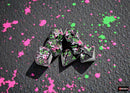 Chessex - Brush - Paintball/Green Polyhedral 7-Dice Set (CHX24414)