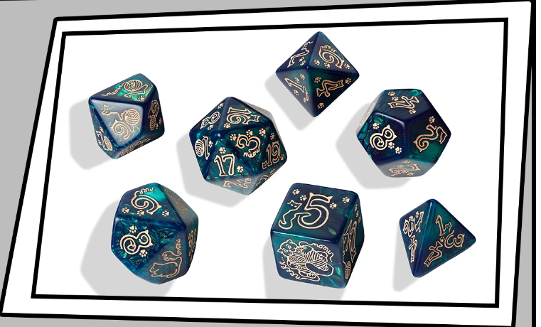 Q Workshop - Jumbo Cats Dice Set: Whiskers