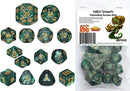 Dungeon Crawl Classics - 14pc Dice Set - Wild Growth (Unleashed Arcana Dice)