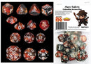 Dungeon Crawl Classics - 14pc Dice Set - Mage Bullets (Unleashed Arcana Dice)
