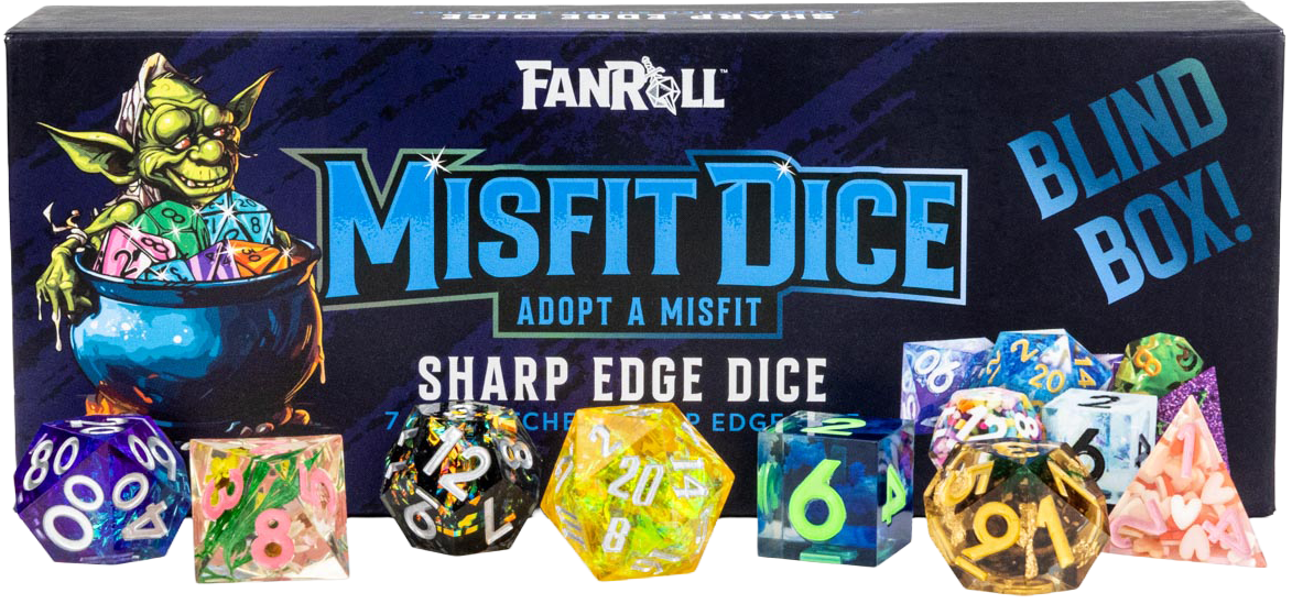FanRoll - Mystery Misfit Sharp Edge Dice Set