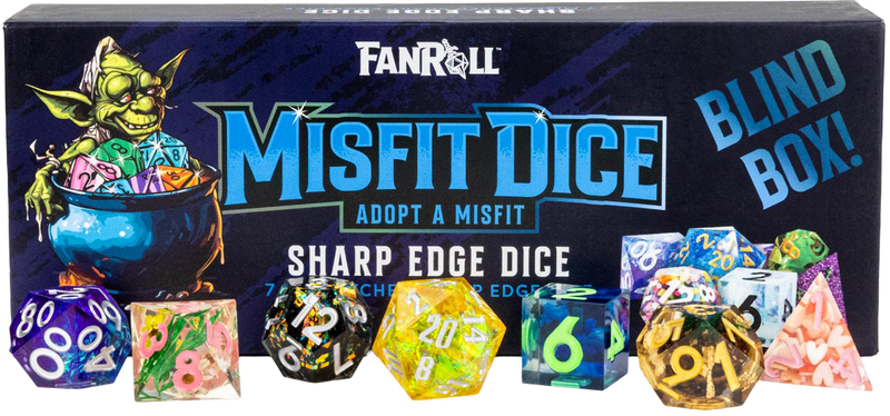 FanRoll - Mystery Misfit Sharp Edge Dice Set