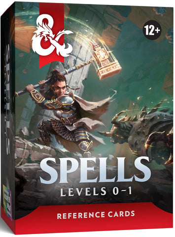 Dungeons & Dragons: RPG Reference Card - Spells 1 (Levels 0-1)
