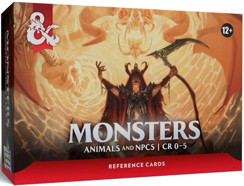 Dungeons & Dragons: RPG Reference Card - Monsters (Animals and NPC's)
