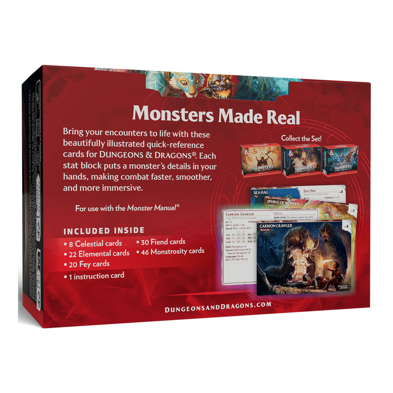 Dungeons & Dragons: RPG Reference Card - Monsters (Mystical and Menacing)