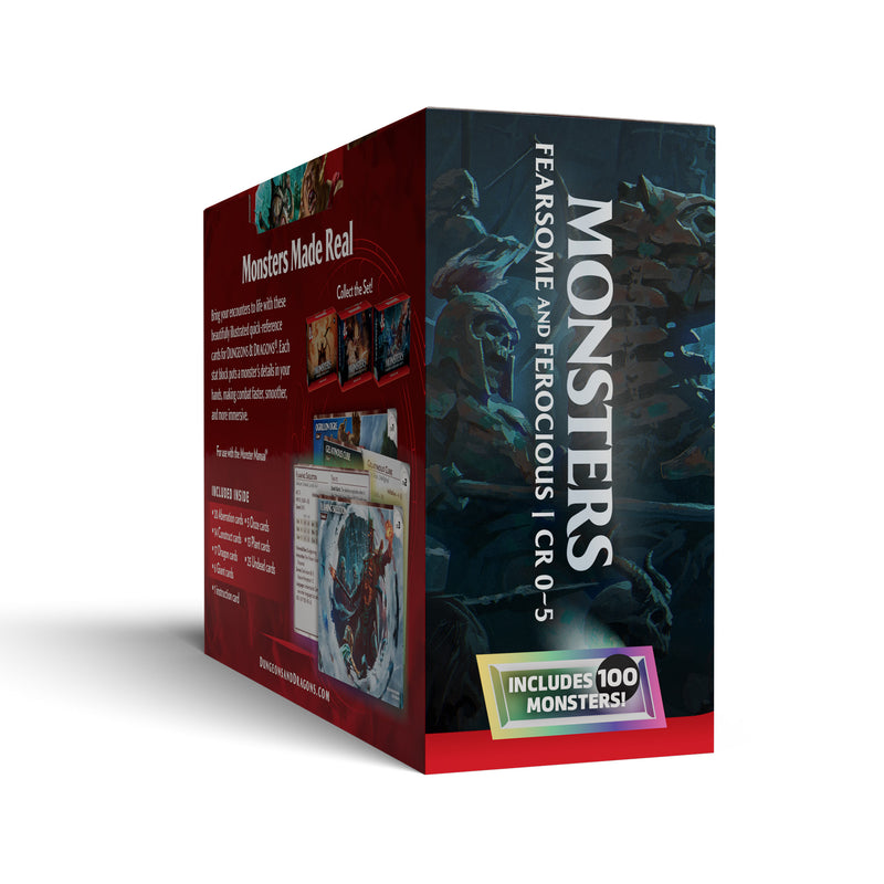 Dungeons & Dragons: RPG Reference Card - Monsters (Fearsome and Ferocious)