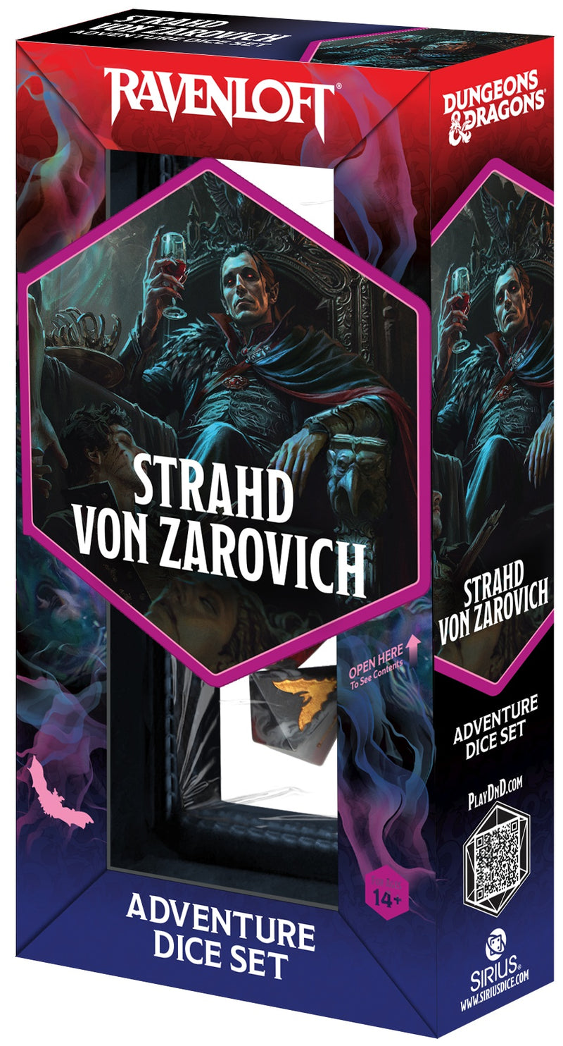 Sirius Dice: Adventure Dice Set - D&D Strahd Von Zarovich (Sharp-Edged Dice Set)