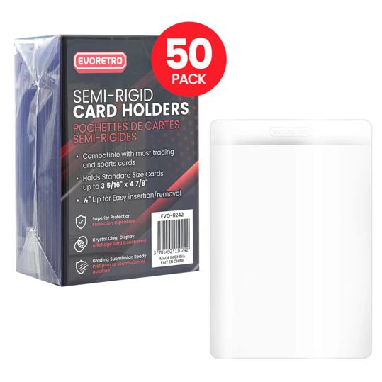EVORETRO - Semi-Rigid Card Holders (50ct)