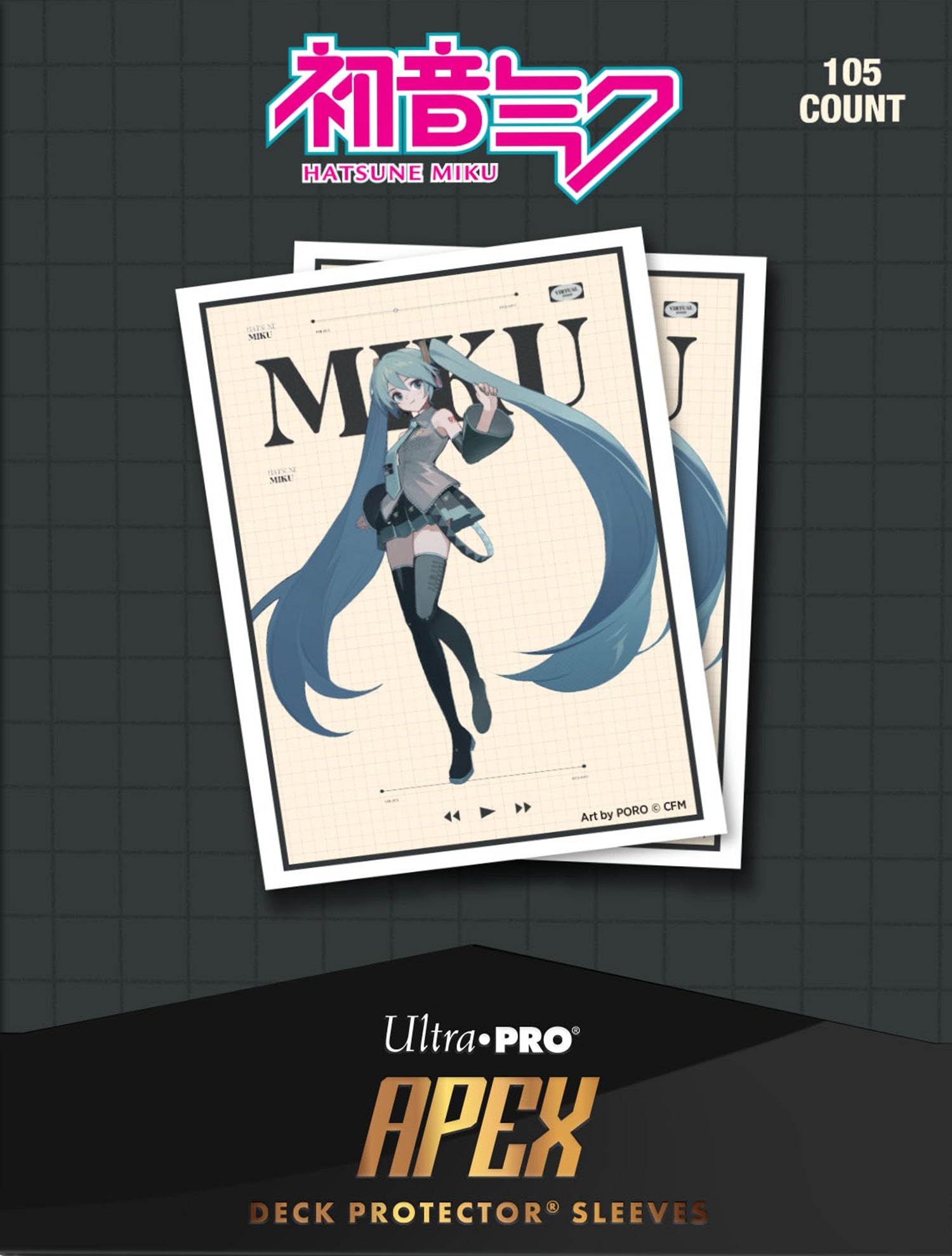 Ultra PRO: Standard 105ct Sleeves (APEX) - Retro Sounscapes (Hatsune Miku)