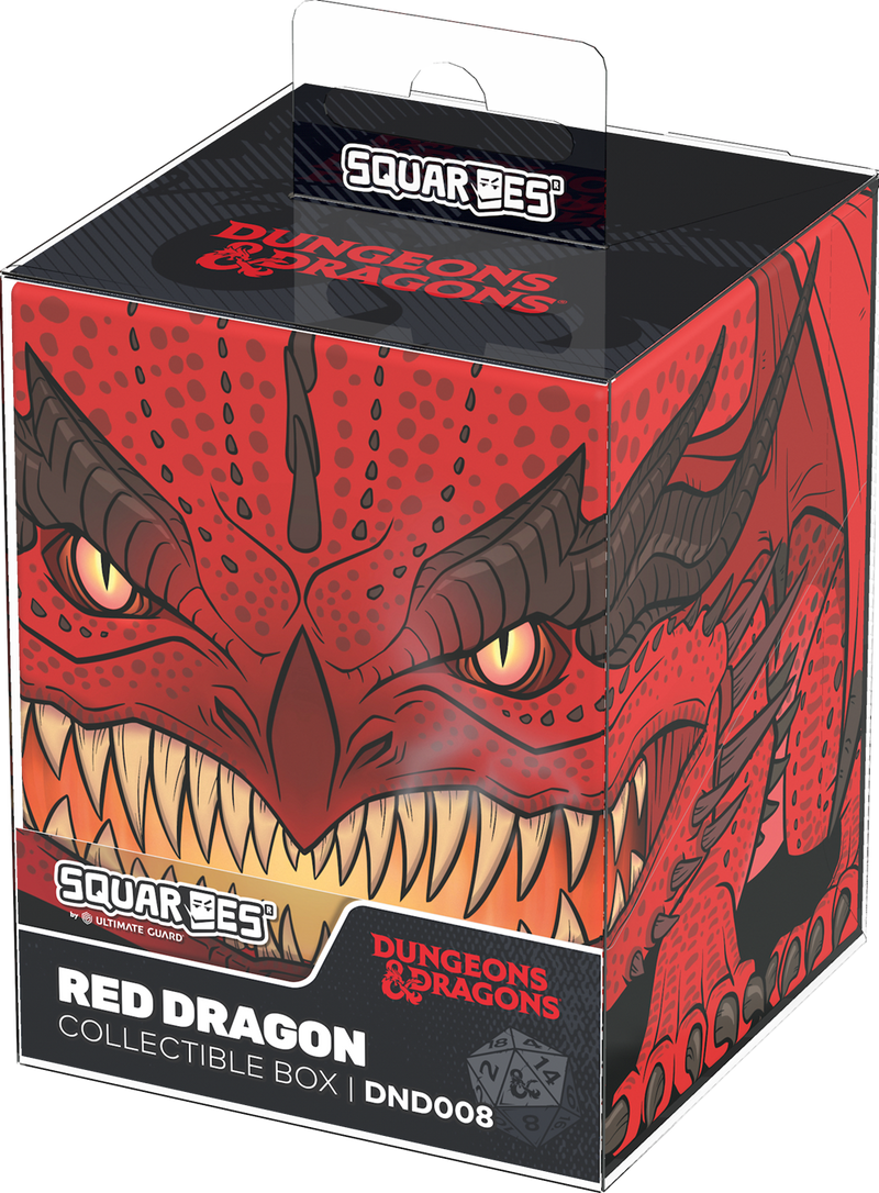 Ultimate Guard: Squaroes: Dungeons & Dragons 100+ Deck Box - Red Dragon