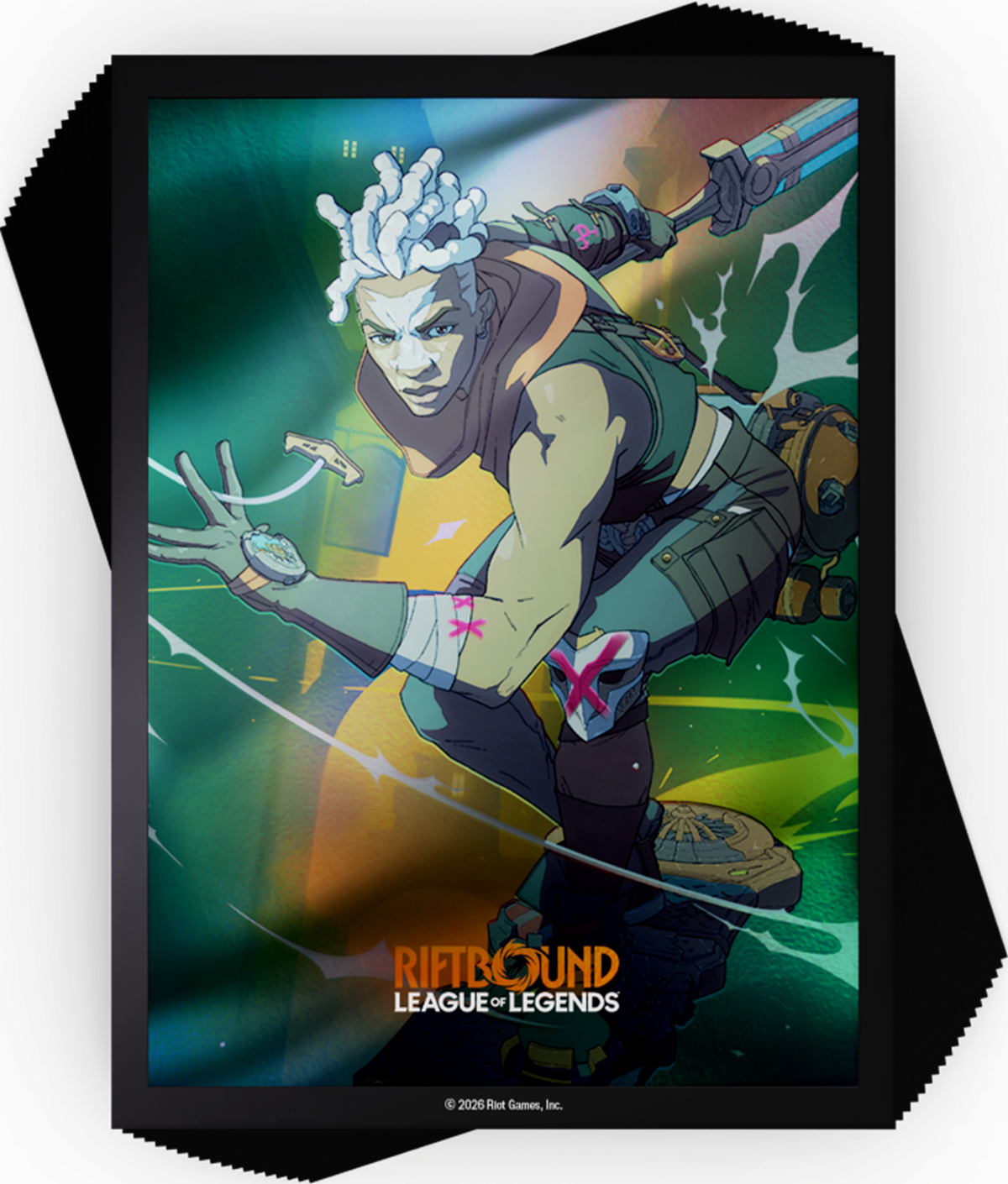 Riftbound: League of Legends TCG Art Sleeves - Standard Size - 100ct - Radiance - Ekko