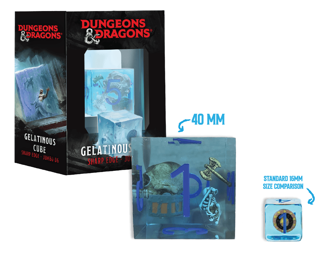 FanRoll: D&D Jumbo Gelatinous Cube D6