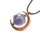 Sirius Dice: D20 Snowglobe Necklace - Night Sky