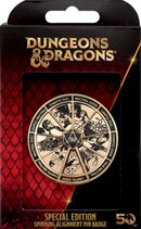 Dungeons & Dragons - 50th Anniversary Antique Gold Spinner Enamel Pin Badge