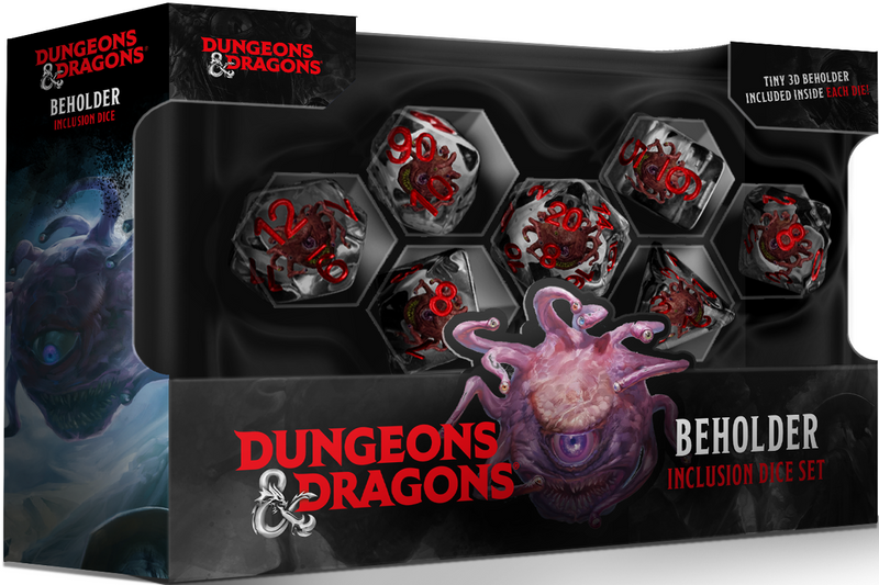 Fanroll - Resin Inclusion Dice Set (7ct) - D&D Beholder