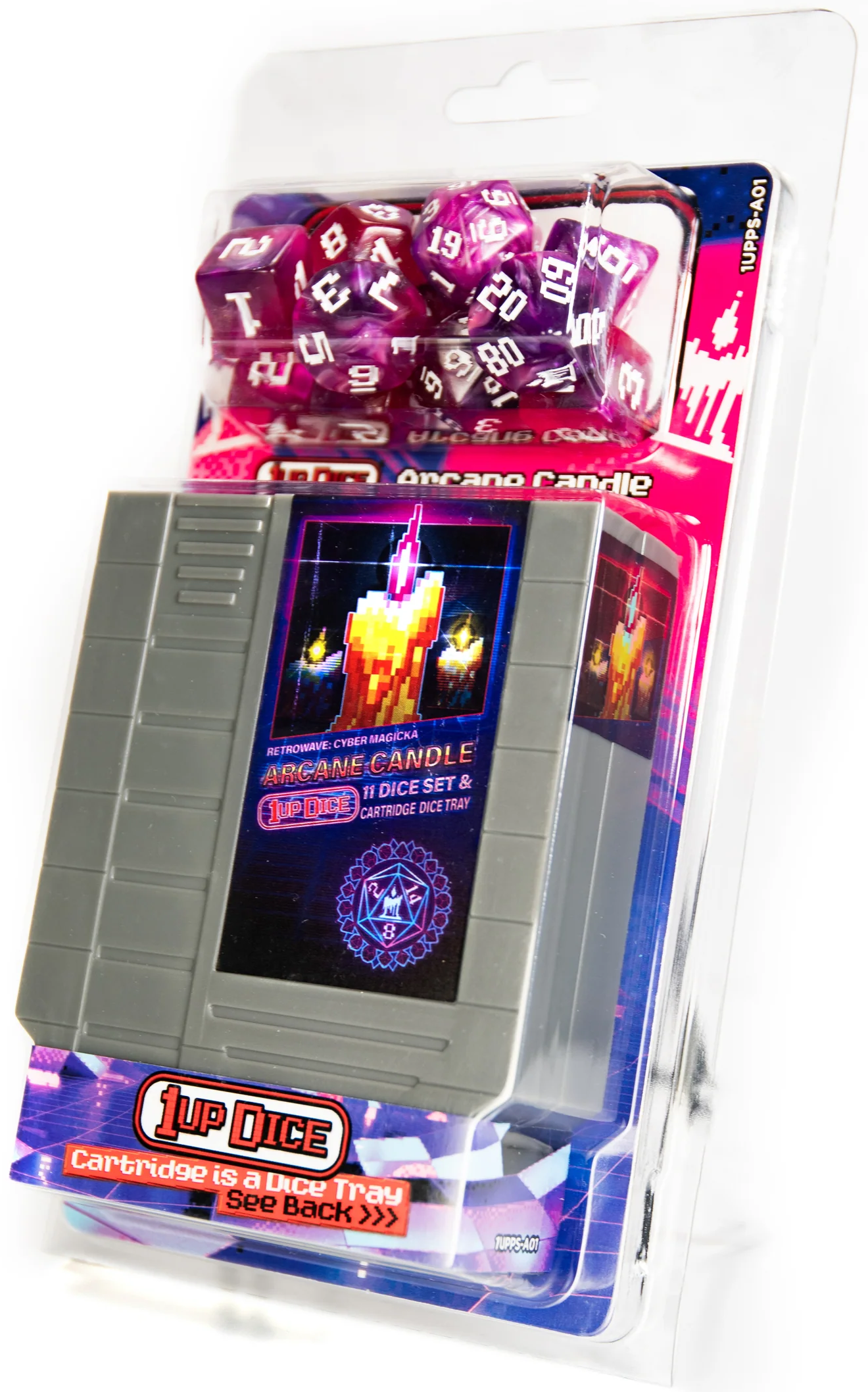 1UP Dice: Arcane Candle - Polyhedral Dice Set (11ct)