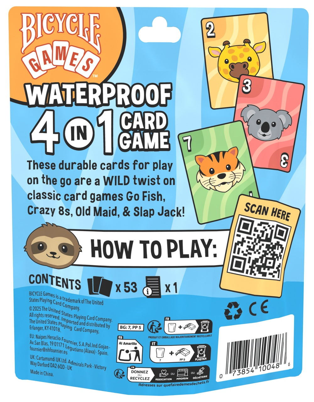 Bicycle - Waterproof 4-In-1 Card Game