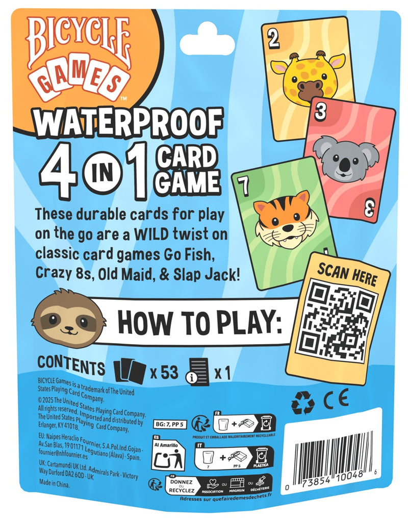 Bicycle - Waterproof 4-In-1 Card Game