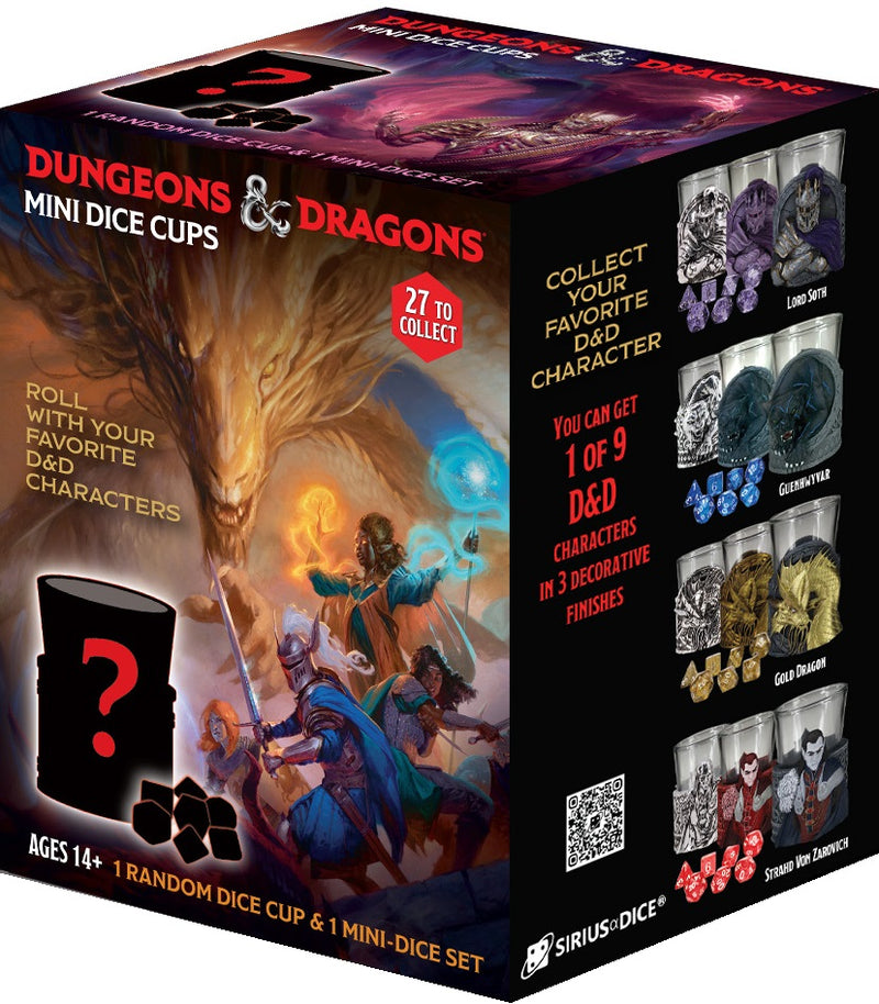 Dungeons & Dragons Mini Dice Cup Mystery Box - Series 2 - Sirius Dice