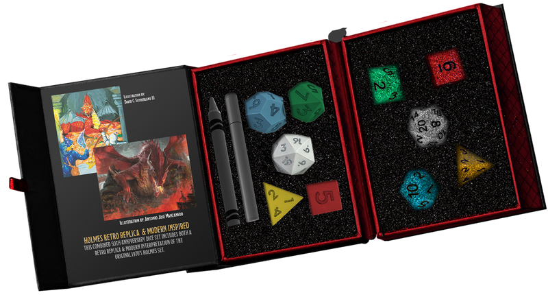 Dungeons & Dragons 50th Anniversary Dice Then & Now Dice Set