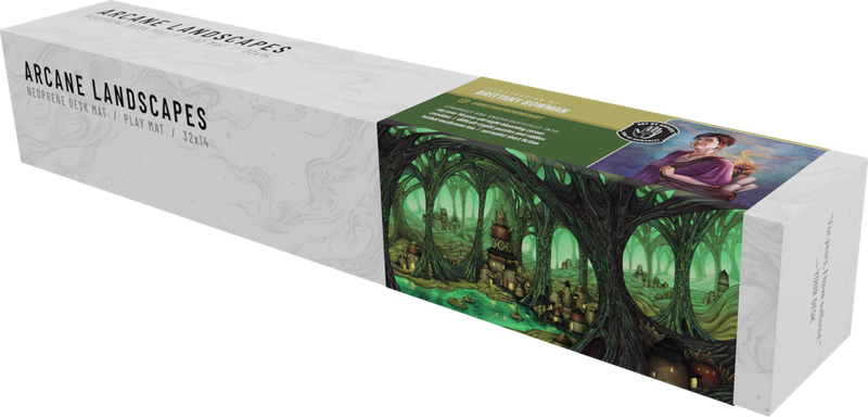 Curator - Desk Mat: Arcane Landscapes - The Caverns by Brittany Bowman
