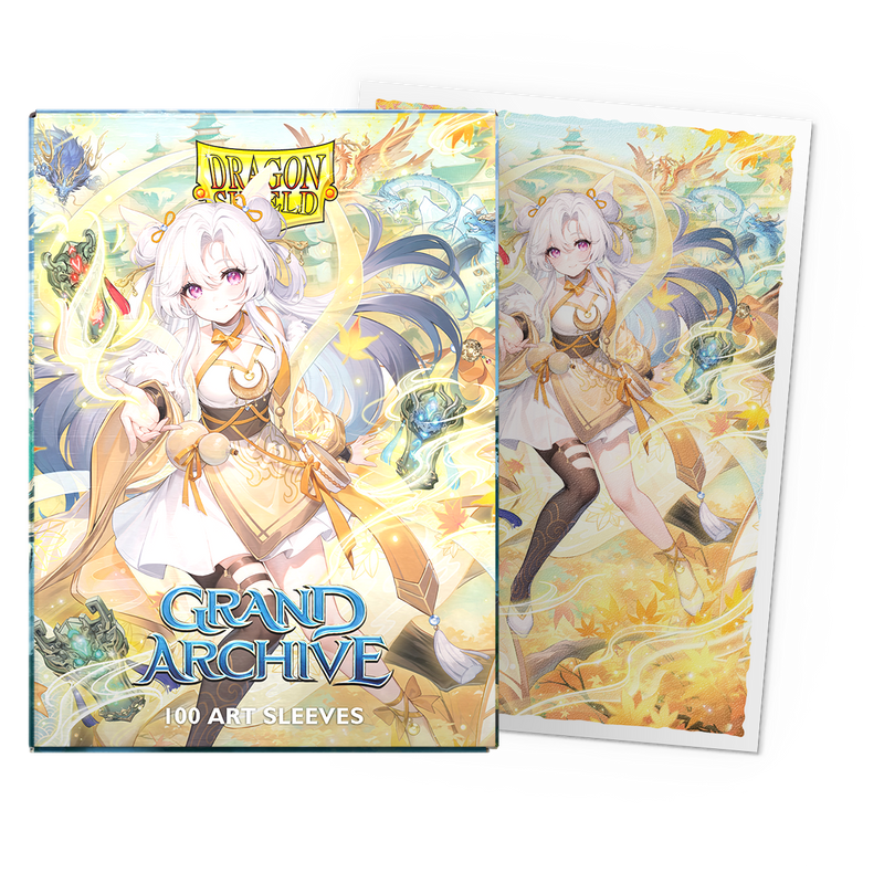 Dragon Shield: Standard 100ct Art Sleeves - Grand Archive (Guo Jia, Heaven's Favored - Matte)