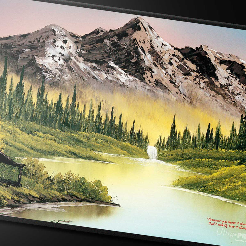 Ultra PRO: Black-Sitiched Playmat - Bob Ross (Mountain Retreat)