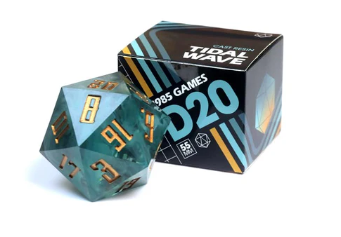 1985 Games - 55mm Sharp Edge D20 - Tidal Wave