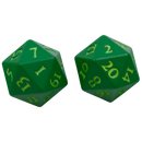 Ultra PRO: Heavy Metal Dice - Vivid D20 (Green)
