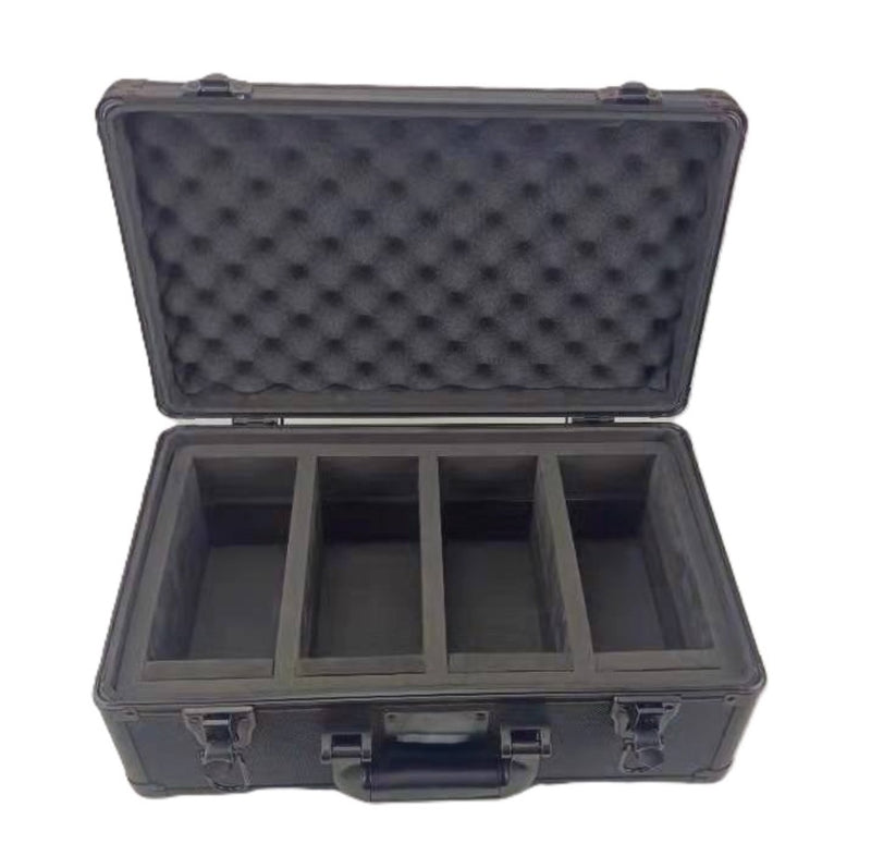 EVORETRO - XL Aluminum Graded Card Storage Case - 4-Row (120 Slabs) - Black