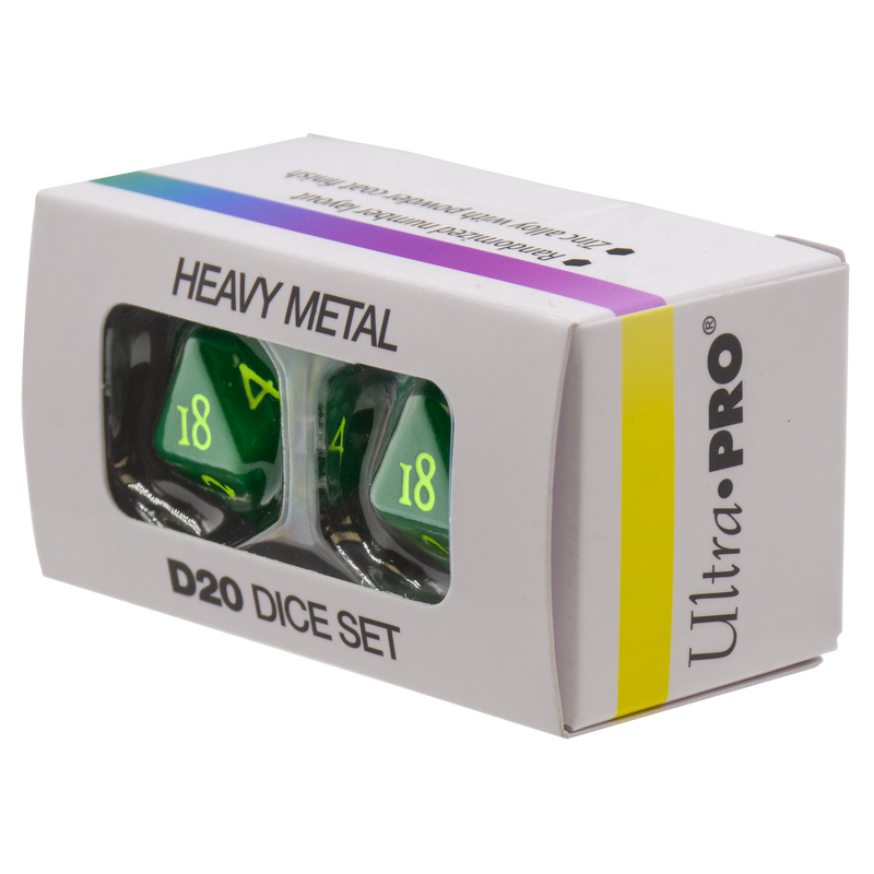 Ultra PRO: Heavy Metal Dice - Vivid D20 (Green)