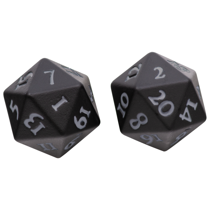 Ultra PRO: Heavy Metal Dice - Vivid D20 (Black)