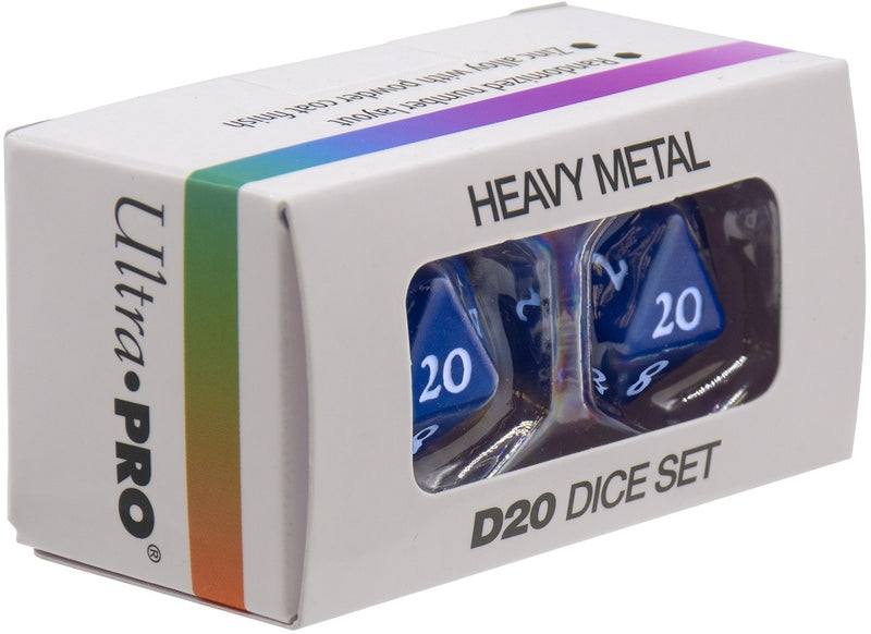 Ultra PRO: Heavy Metal Dice - Vivid D20 (Blue)