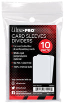 Ultra PRO: Card Dividers Standard - Semi-Rigid (White - 10ct)