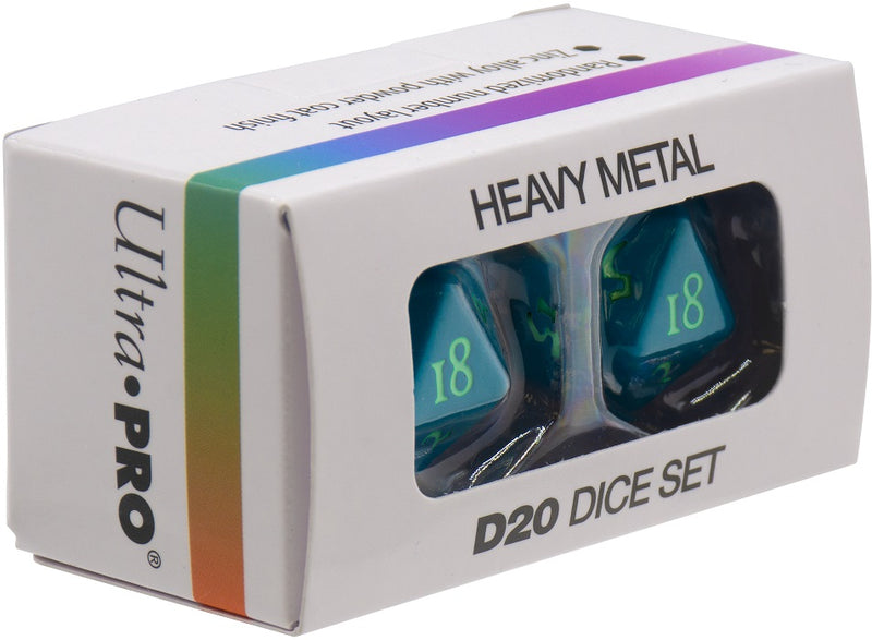 Ultra PRO: Heavy Metal Dice - Vivid D20 (Teal)