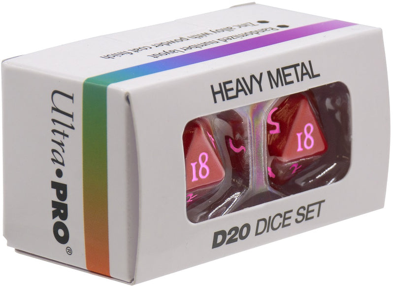 Ultra PRO: Heavy Metal Dice - Vivid D20 (Red)