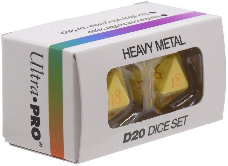 Ultra PRO: Heavy Metal Dice - Vivid D20 (Yellow)