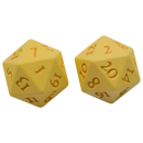 Ultra PRO: Heavy Metal Dice - Vivid D20 (Yellow)