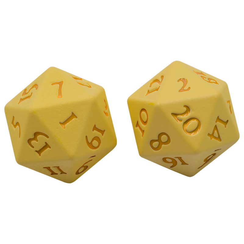 Ultra PRO: Heavy Metal Dice - Vivid D20 (Yellow)