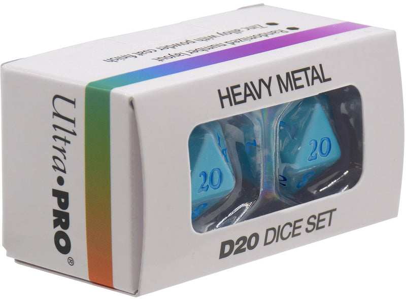 Ultra PRO: Heavy Metal Dice - Vivid D20 (Light Blue)