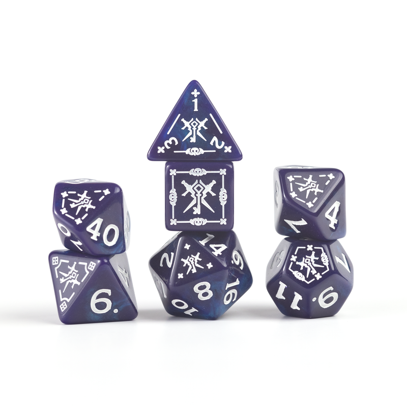 Sirius Dice: Adventure Dice Set - D&D Rogue: Purple