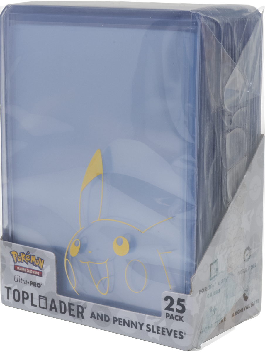 Ultra PRO - Toploader & Penny Sleeves Combo Pack - Pikachu (25ct)