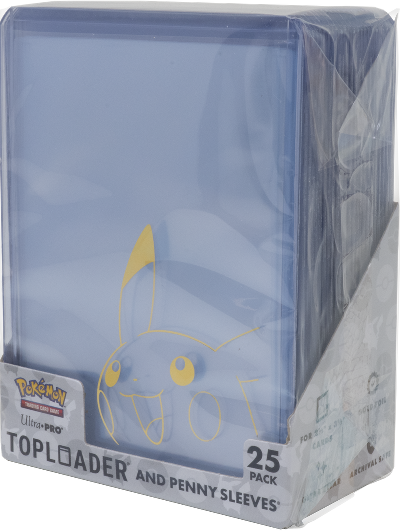 Ultra PRO - Toploader & Penny Sleeves Combo Pack - Pikachu (25ct)
