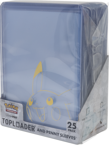 Ultra PRO - Toploader & Penny Sleeves Combo Pack - Pikachu (25ct)