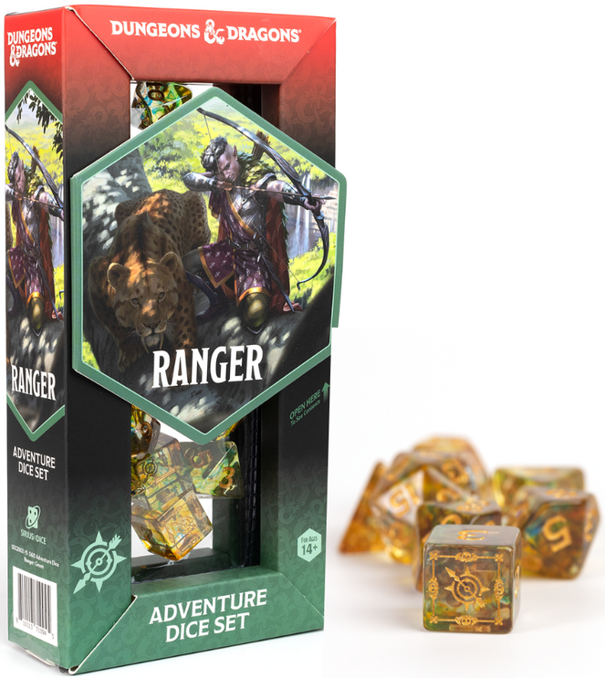 Sirius Dice: Adventure Dice Set - D&D Ranger: Green/Multi