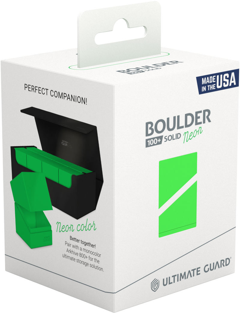 Ultimate Guard - 100+ Boulder - Solid Neon Green