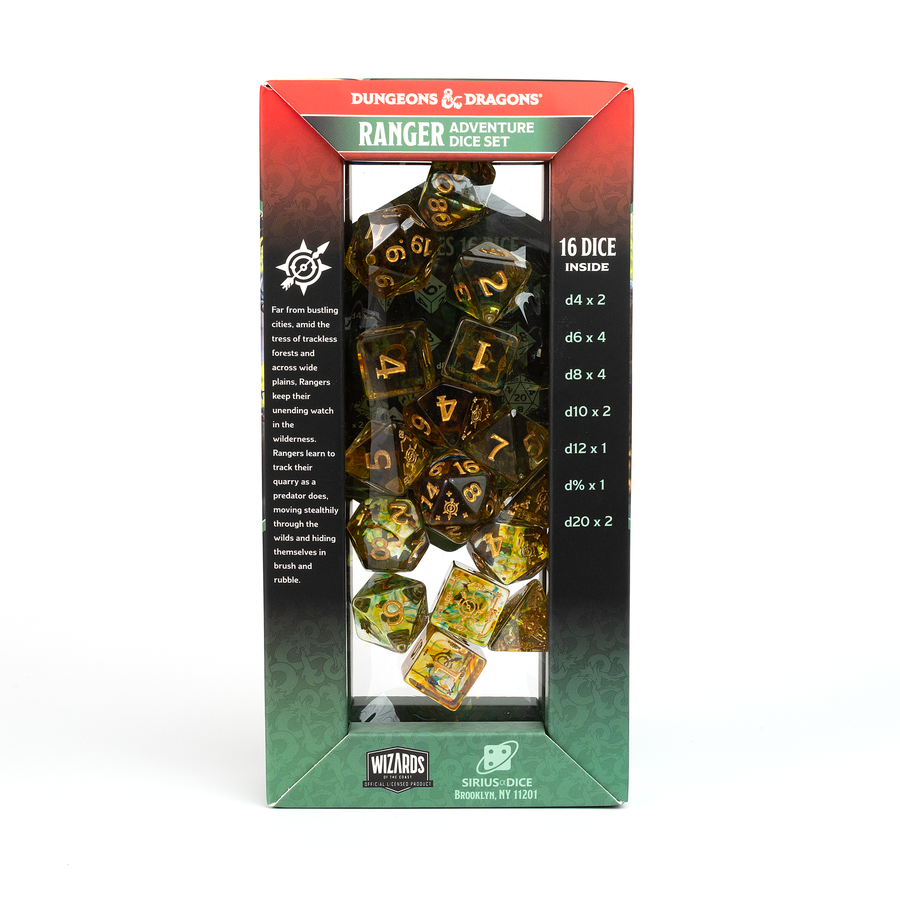 Sirius Dice: Adventure Dice Set - D&D Ranger: Green/Multi